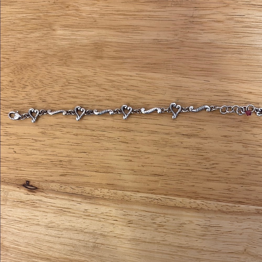 Elegant Silver Heart Bracelet